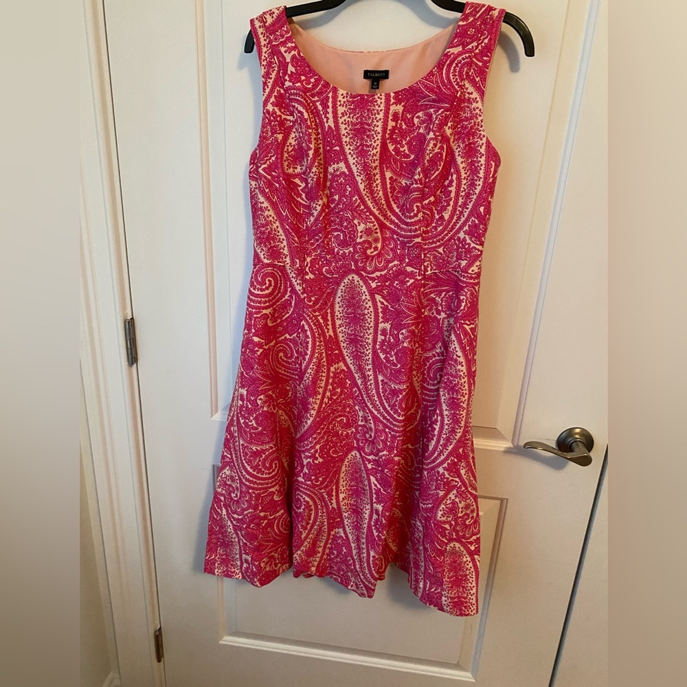 Talbots Pink A-Line Sleeveless Mini Dress